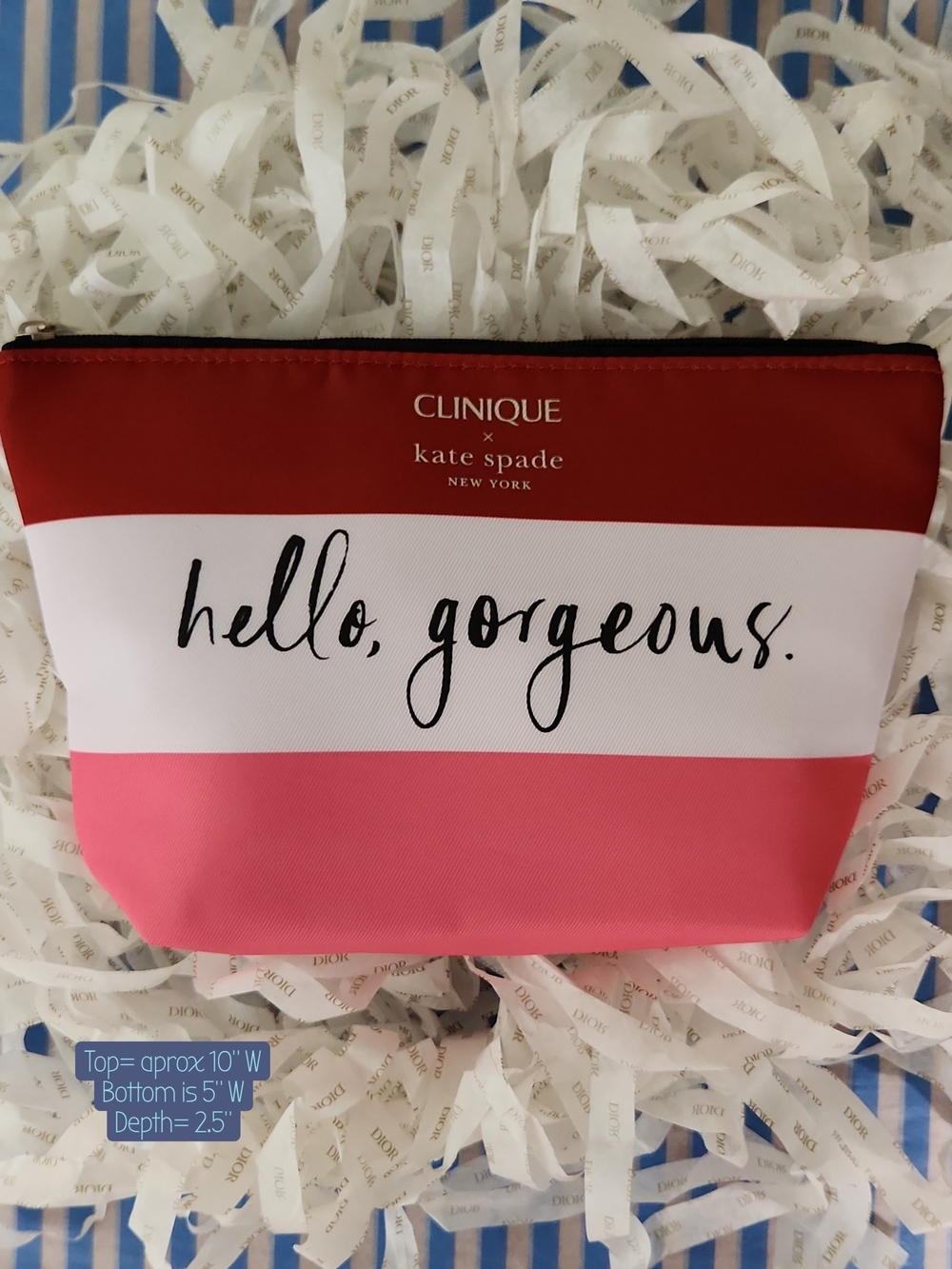 Kate Spade x Clinque 'Hello, Gorgeous' Cosmetic Pouch